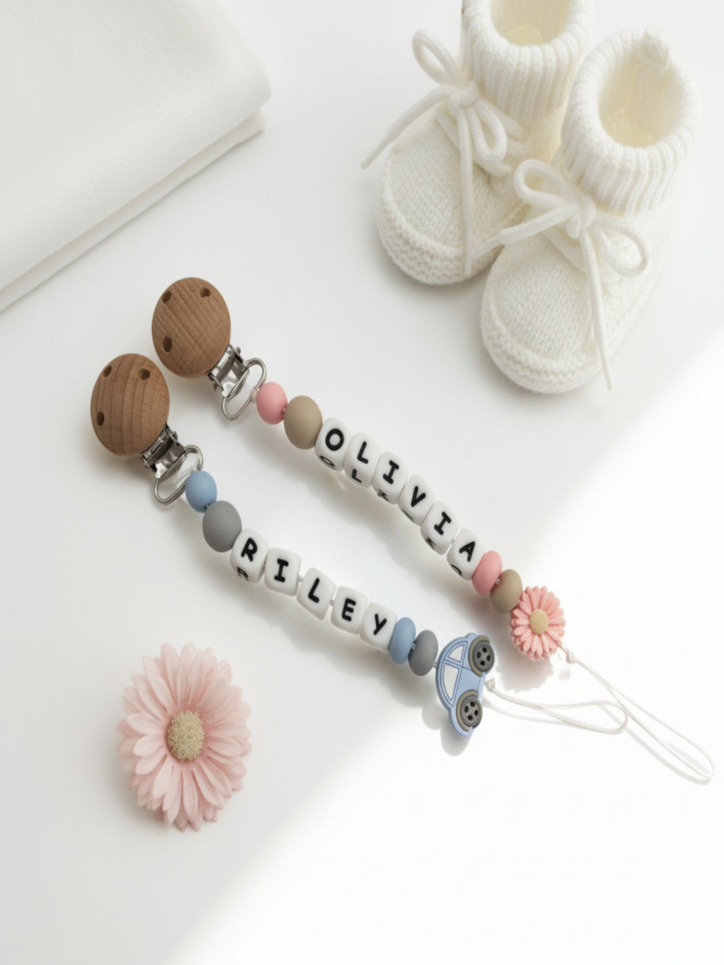 Personalised Keepsake Dummy Clip
