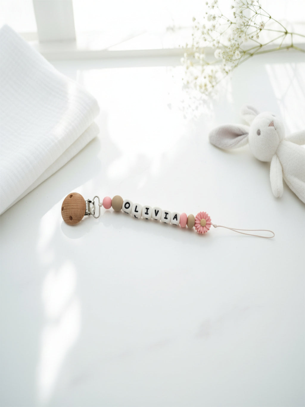 Personalised Keepsake Dummy Clip