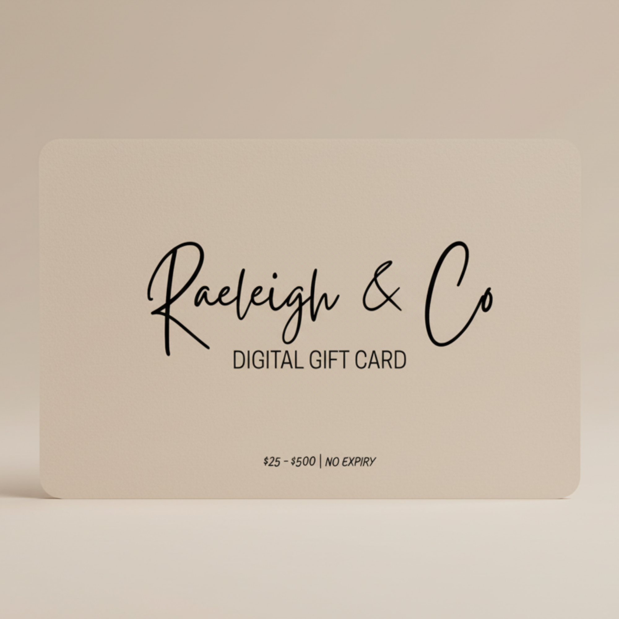 Raeleigh & Co Digital Gift Card